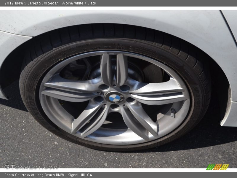 Alpine White / Black 2012 BMW 5 Series 550i Sedan