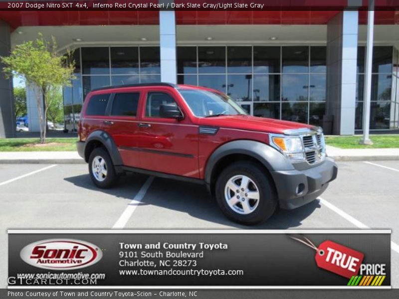 Inferno Red Crystal Pearl / Dark Slate Gray/Light Slate Gray 2007 Dodge Nitro SXT 4x4