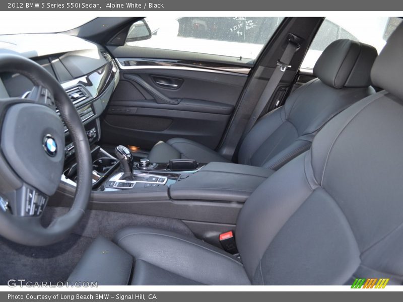 Alpine White / Black 2012 BMW 5 Series 550i Sedan