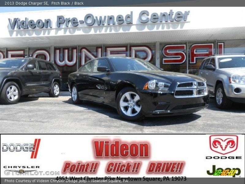 Pitch Black / Black 2013 Dodge Charger SE