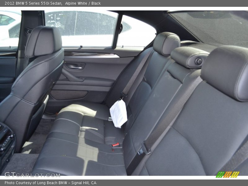 Alpine White / Black 2012 BMW 5 Series 550i Sedan