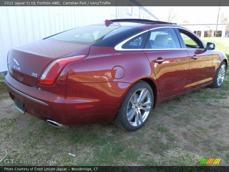 Carnelian Red / Ivory/Truffle 2013 Jaguar XJ XJL Portfolio AWD