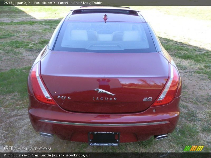 Carnelian Red / Ivory/Truffle 2013 Jaguar XJ XJL Portfolio AWD