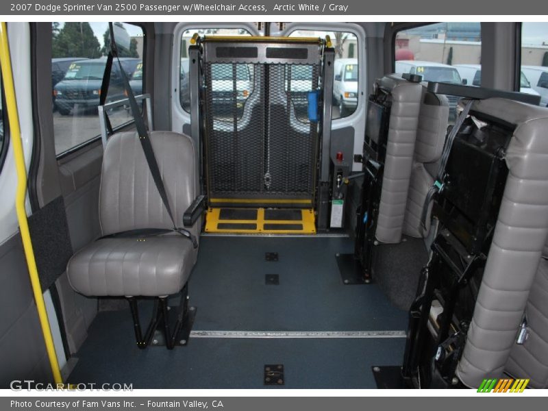  2007 Sprinter Van 2500 Passenger w/Wheelchair Access Gray Interior
