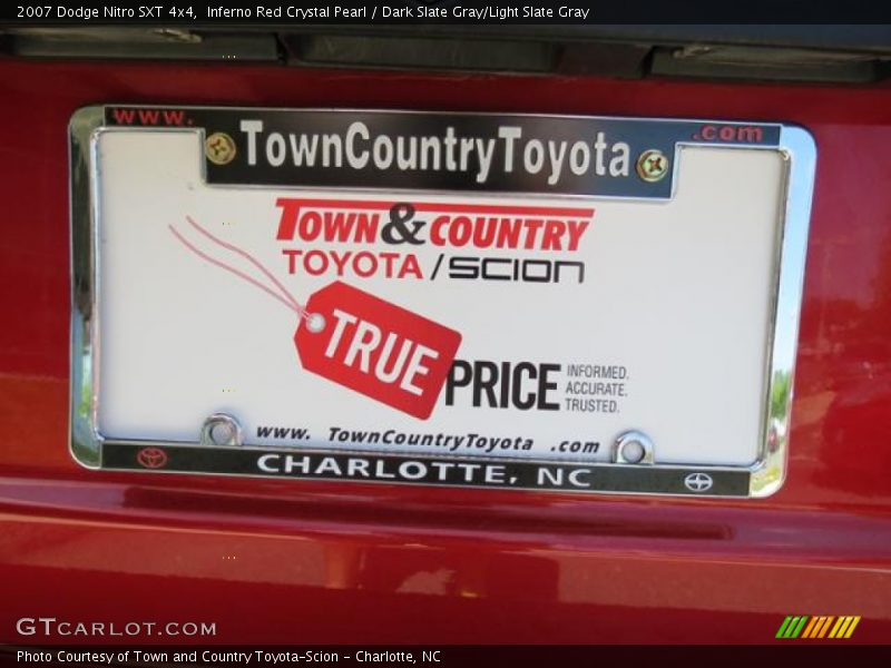 Inferno Red Crystal Pearl / Dark Slate Gray/Light Slate Gray 2007 Dodge Nitro SXT 4x4