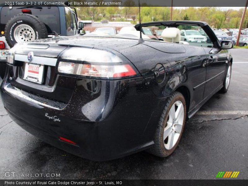 Jet Black Metallic / Parchment 2011 Saab 9-3 2.0T Convertible