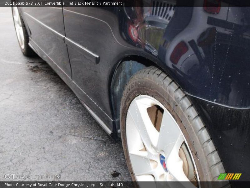 Jet Black Metallic / Parchment 2011 Saab 9-3 2.0T Convertible