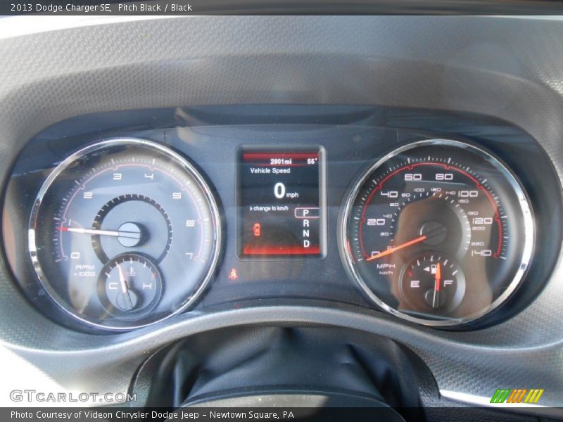 Pitch Black / Black 2013 Dodge Charger SE