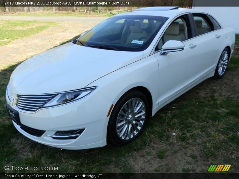Crystal Champagne / Light Dune 2013 Lincoln MKZ 2.0L EcoBoost AWD