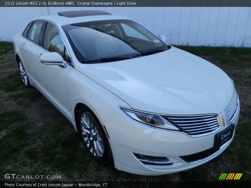 Crystal Champagne / Light Dune 2013 Lincoln MKZ 2.0L EcoBoost AWD