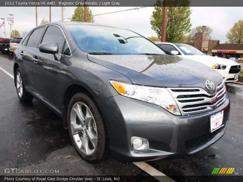 Magnetic Gray Metallic / Light Gray 2011 Toyota Venza V6 AWD