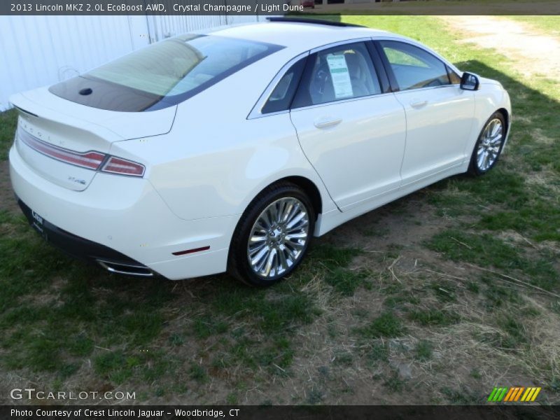 Crystal Champagne / Light Dune 2013 Lincoln MKZ 2.0L EcoBoost AWD
