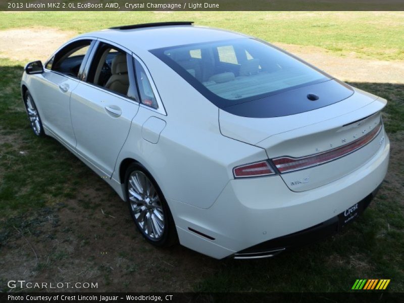 Crystal Champagne / Light Dune 2013 Lincoln MKZ 2.0L EcoBoost AWD
