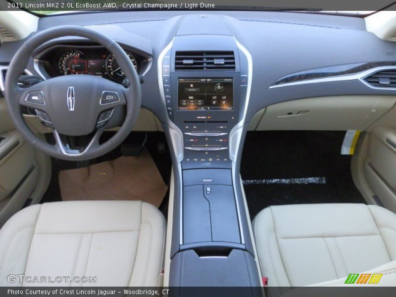 Crystal Champagne / Light Dune 2013 Lincoln MKZ 2.0L EcoBoost AWD