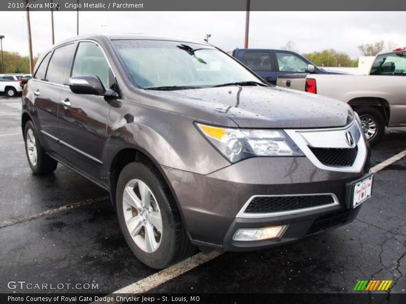 Grigio Metallic / Parchment 2010 Acura MDX