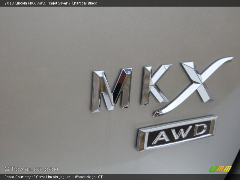 Ingot Silver / Charcoal Black 2013 Lincoln MKX AWD