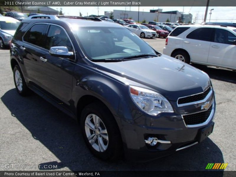Cyber Gray Metallic / Light Titanium/Jet Black 2011 Chevrolet Equinox LT AWD