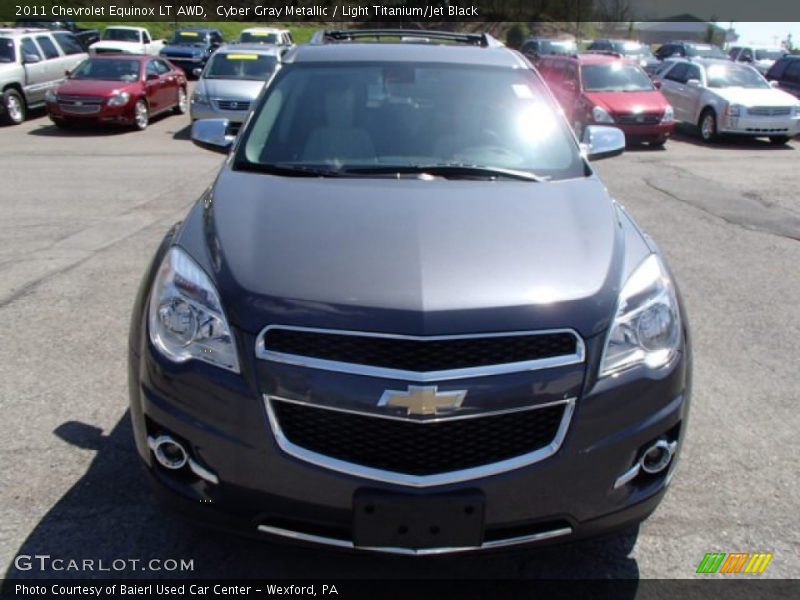 Cyber Gray Metallic / Light Titanium/Jet Black 2011 Chevrolet Equinox LT AWD