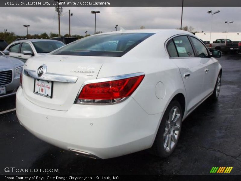 Summit White / Cocoa/Cashmere 2011 Buick LaCrosse CXS