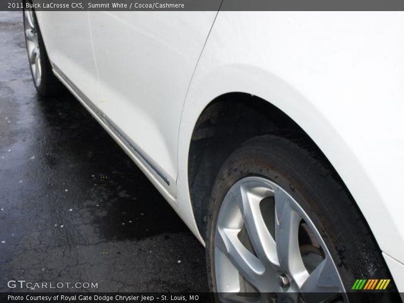 Summit White / Cocoa/Cashmere 2011 Buick LaCrosse CXS