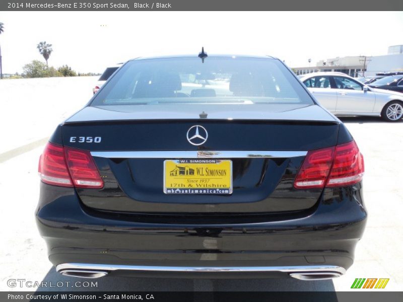 Black / Black 2014 Mercedes-Benz E 350 Sport Sedan