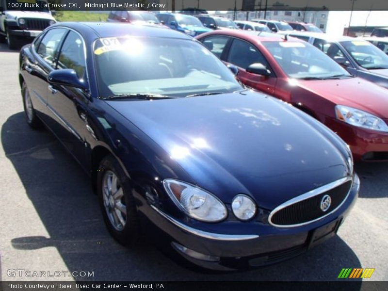 Midnight Blue Metallic / Gray 2007 Buick LaCrosse CXL