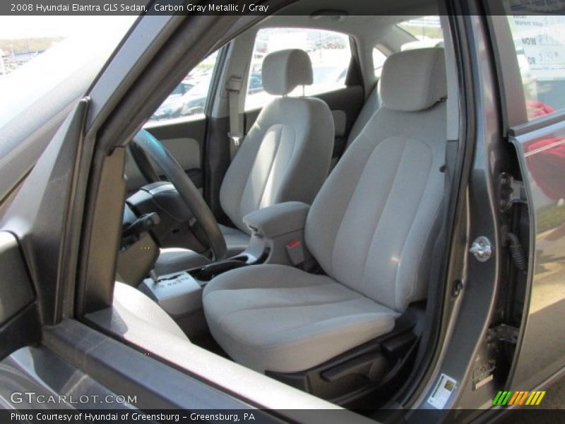 Carbon Gray Metallic / Gray 2008 Hyundai Elantra GLS Sedan