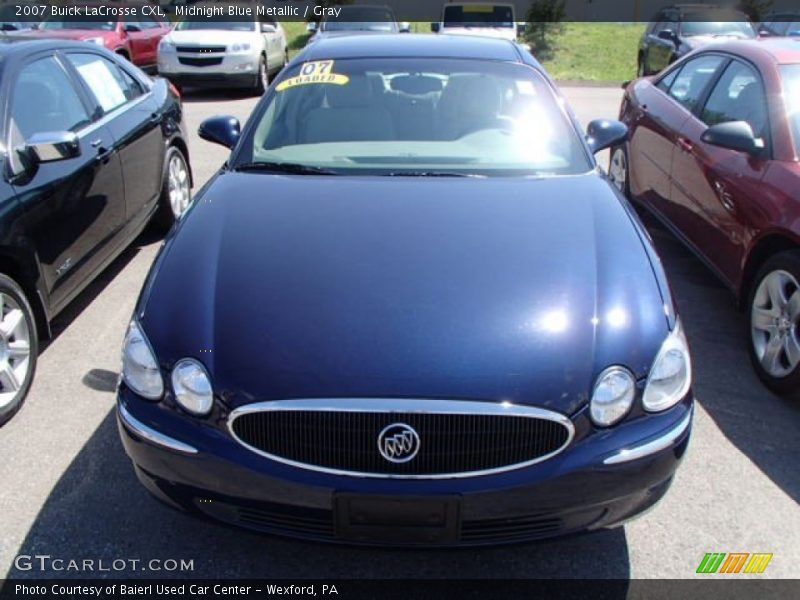 Midnight Blue Metallic / Gray 2007 Buick LaCrosse CXL