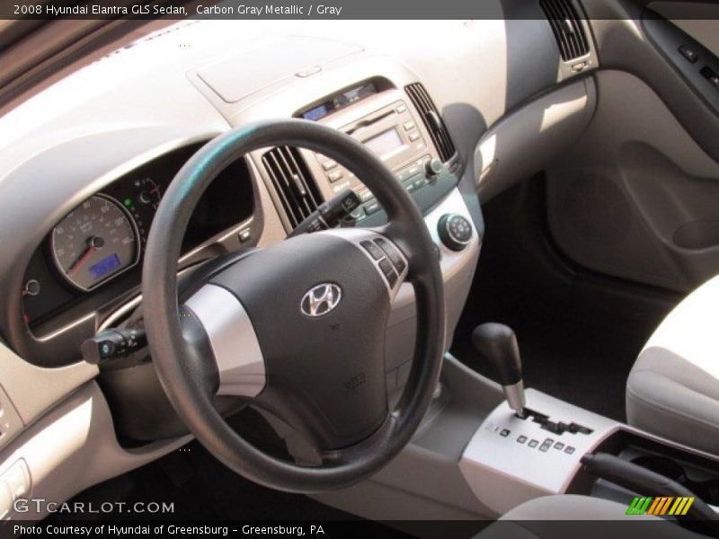 Carbon Gray Metallic / Gray 2008 Hyundai Elantra GLS Sedan