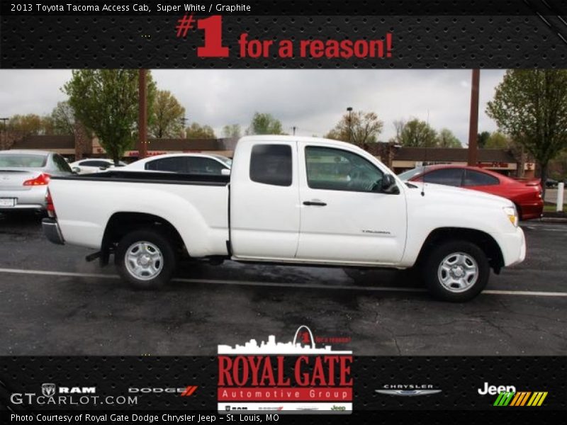 Super White / Graphite 2013 Toyota Tacoma Access Cab