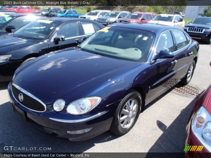 Midnight Blue Metallic / Gray 2007 Buick LaCrosse CXL
