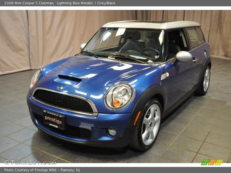 Lightning Blue Metallic / Grey/Black 2008 Mini Cooper S Clubman