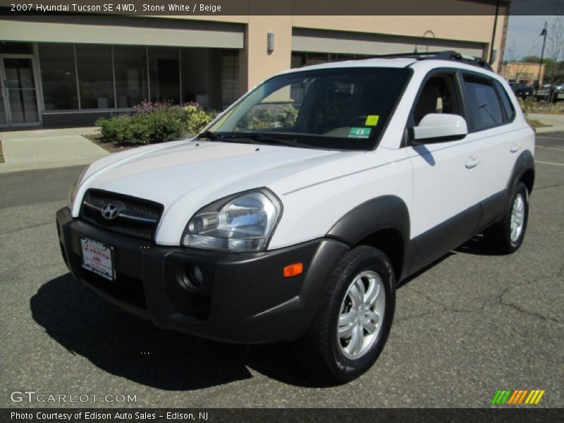 Stone White / Beige 2007 Hyundai Tucson SE 4WD