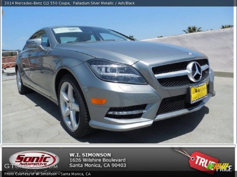 Palladium Silver Metallic / Ash/Black 2014 Mercedes-Benz CLS 550 Coupe