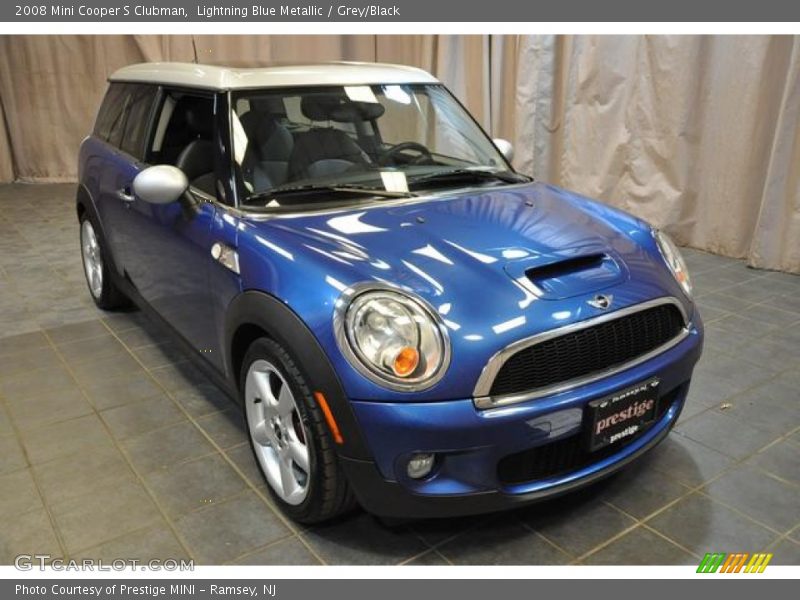 Lightning Blue Metallic / Grey/Black 2008 Mini Cooper S Clubman