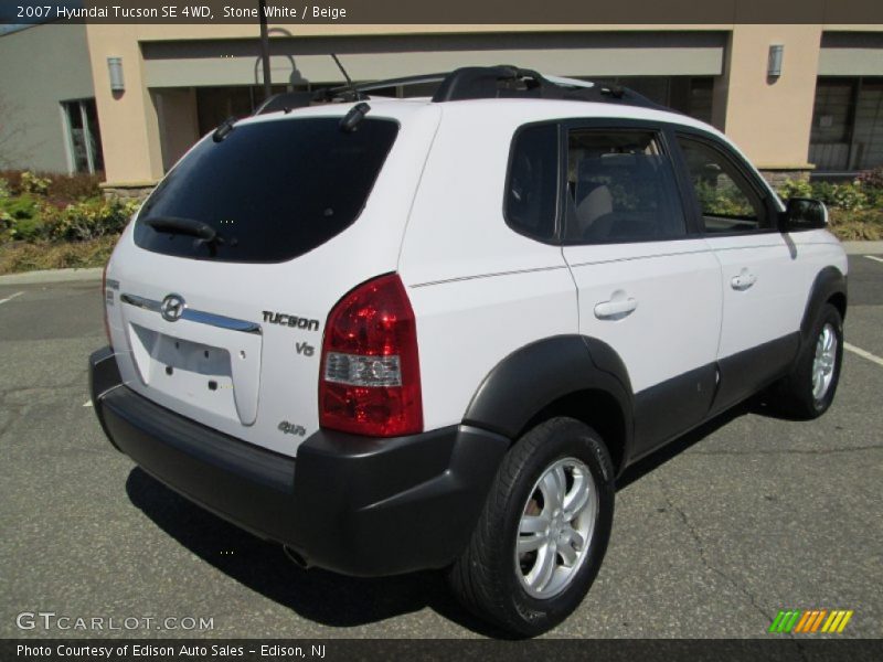 Stone White / Beige 2007 Hyundai Tucson SE 4WD