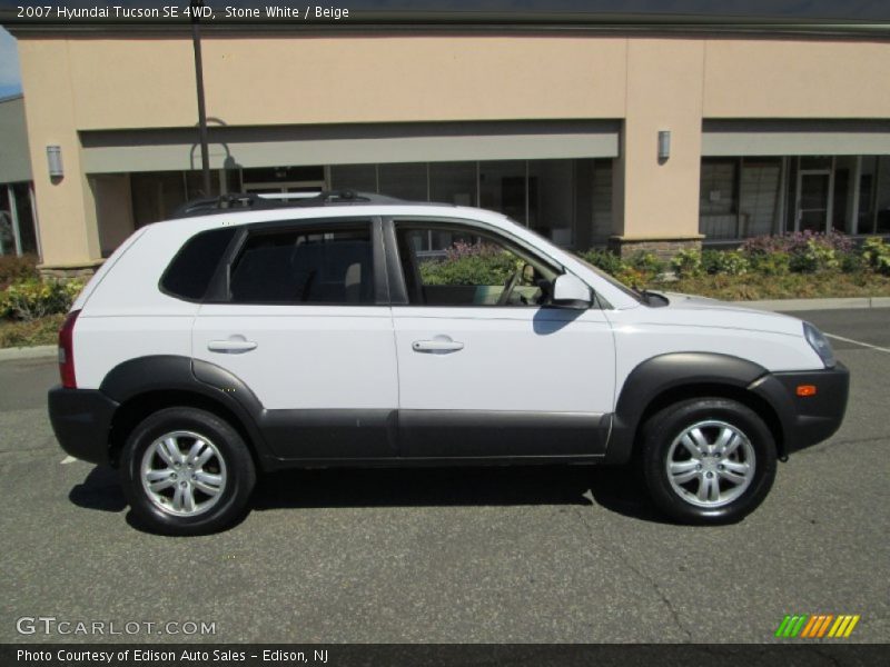 Stone White / Beige 2007 Hyundai Tucson SE 4WD