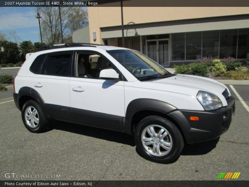 Stone White / Beige 2007 Hyundai Tucson SE 4WD