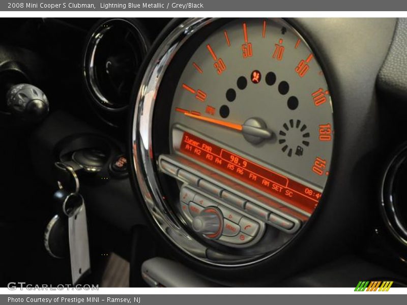 Lightning Blue Metallic / Grey/Black 2008 Mini Cooper S Clubman