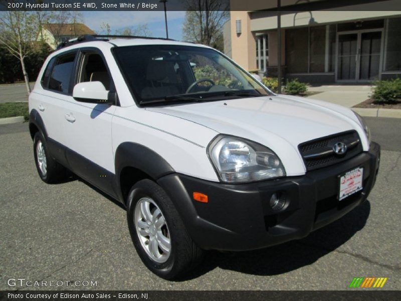 Stone White / Beige 2007 Hyundai Tucson SE 4WD