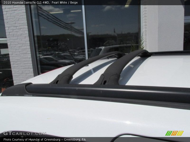 Pearl White / Beige 2010 Hyundai Santa Fe GLS 4WD