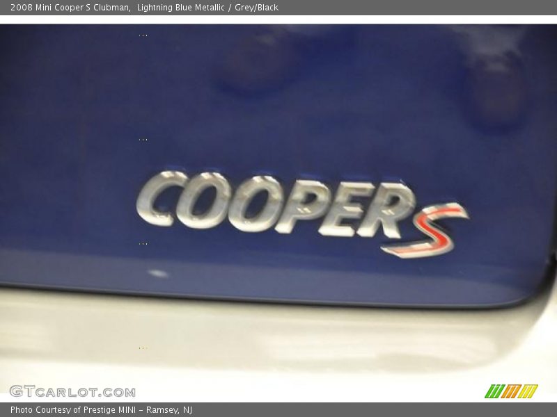 Lightning Blue Metallic / Grey/Black 2008 Mini Cooper S Clubman