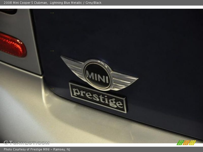 Lightning Blue Metallic / Grey/Black 2008 Mini Cooper S Clubman