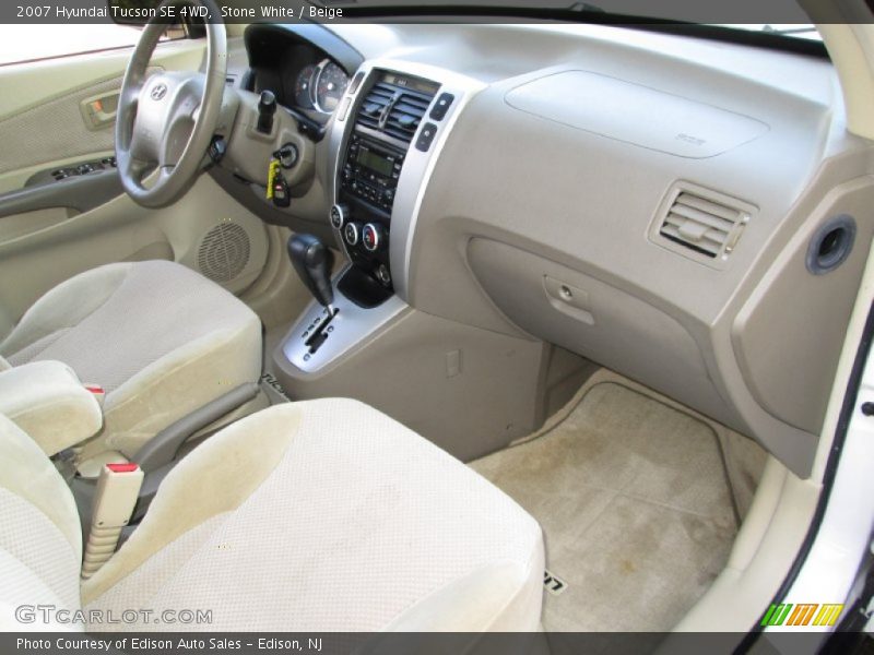 Stone White / Beige 2007 Hyundai Tucson SE 4WD