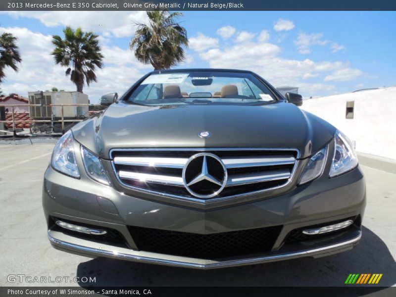 Olivine Grey Metallic / Natural Beige/Black 2013 Mercedes-Benz E 350 Cabriolet