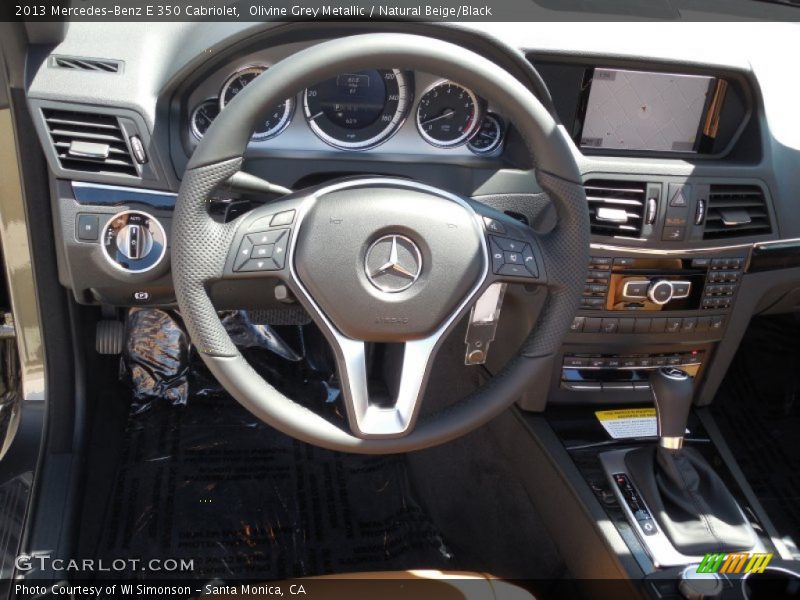 Olivine Grey Metallic / Natural Beige/Black 2013 Mercedes-Benz E 350 Cabriolet