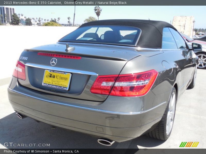 Olivine Grey Metallic / Natural Beige/Black 2013 Mercedes-Benz E 350 Cabriolet