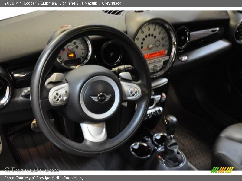 Lightning Blue Metallic / Grey/Black 2008 Mini Cooper S Clubman