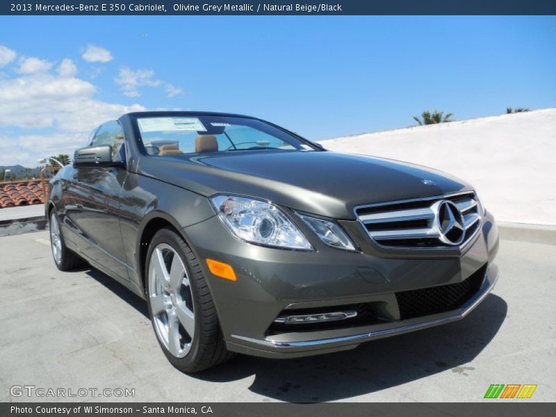 Olivine Grey Metallic / Natural Beige/Black 2013 Mercedes-Benz E 350 Cabriolet