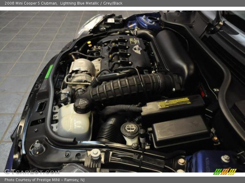 Lightning Blue Metallic / Grey/Black 2008 Mini Cooper S Clubman